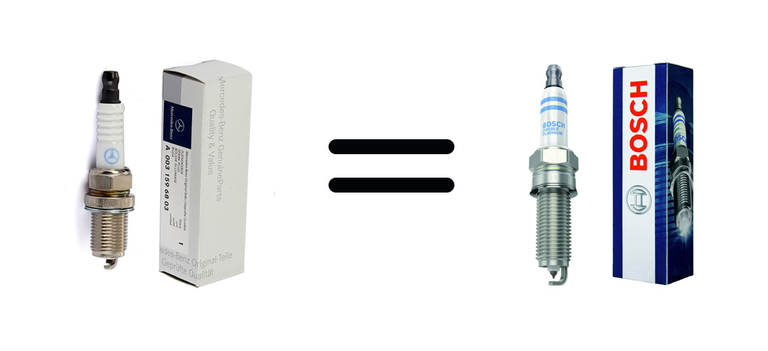 OEM Mercedes spark plugs vs Bosch spark plugs