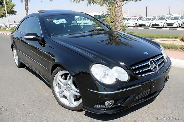 black 2006 Mercedes clk55
