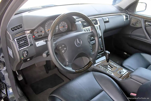 black 2002 Mercedes e430