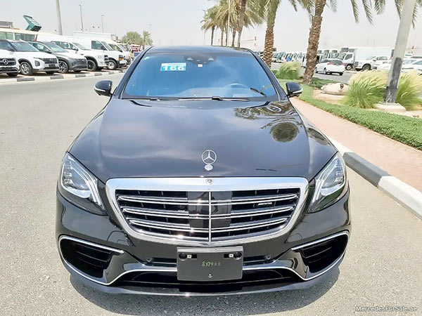 Image of a pre-owned 2019 black Mercedes-Benz S63 car