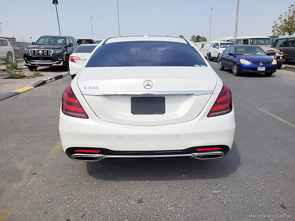 white 2019 Mercedes s450