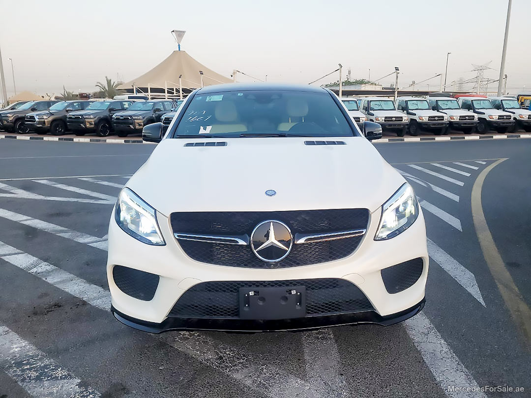 white 2017 Mercedes gle43