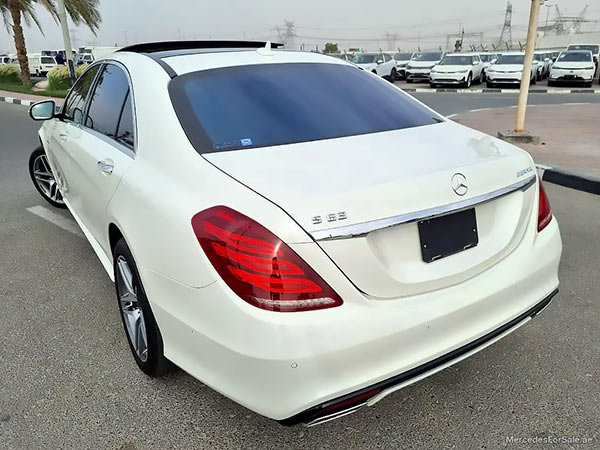 white 2014 Mercedes s550