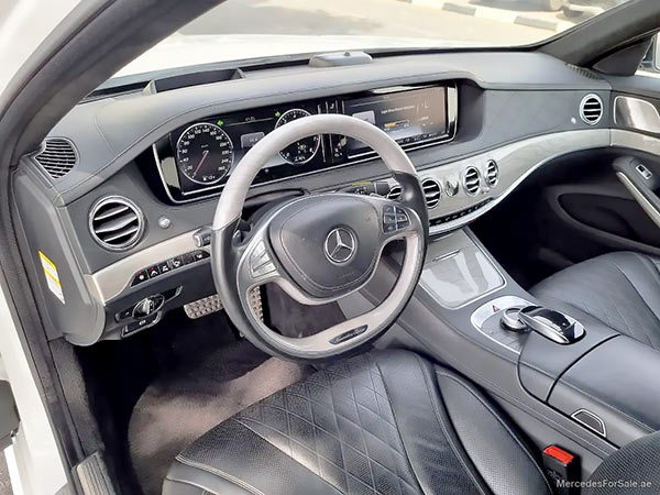 white 2015 Mercedes s550