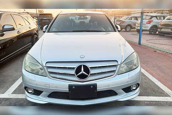 Image of a pre-owned 2008 silver Mercedes-Benz C250 car