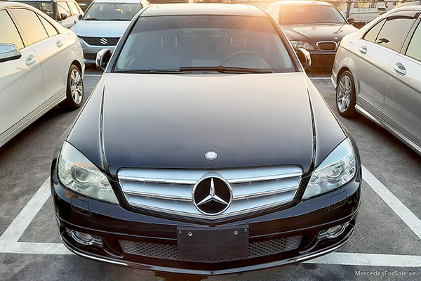Image of a pre-owned 2008 black Mercedes-Benz C250 car