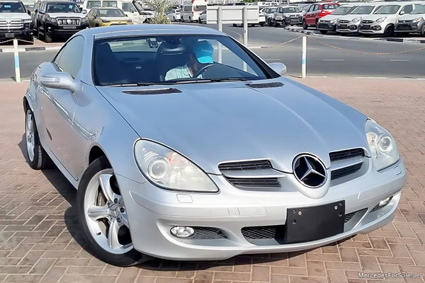 مرسيدس slk350 لون فضي موديل 2006