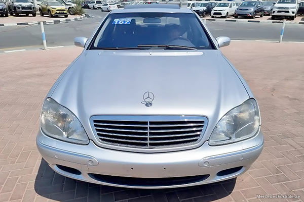 Image of a pre-owned 2002 silver Mercedes-Benz S500L car