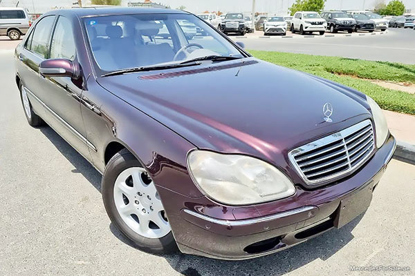 Image of a pre-owned 2000 red Mercedes-Benz S500L car