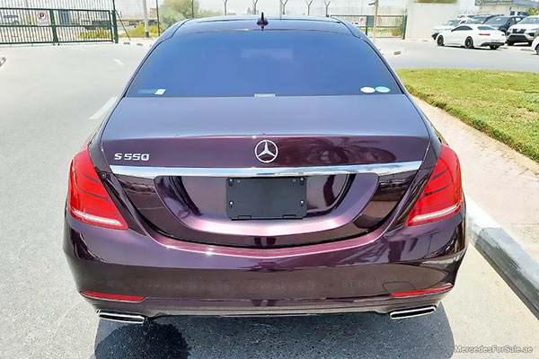 red 2015 Mercedes s550