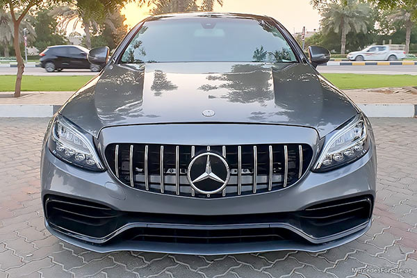 Image of a pre-owned 2017 grey Mercedes-Benz C300 car