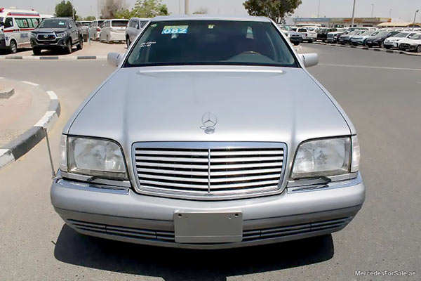 silver 1995 mercedes s600 sedan rwd