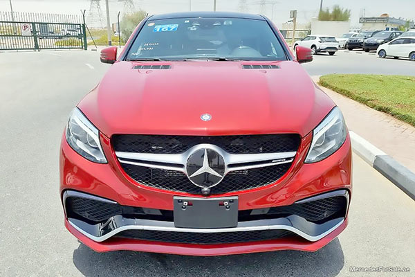 Image of a pre-owned 2017 red Mercedes-Benz Gle63S car