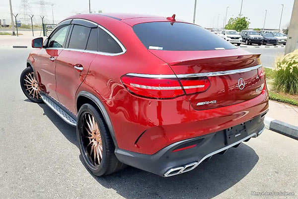 red 2017 Mercedes gle63s