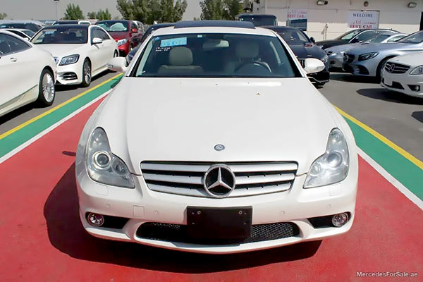 white 2006 Mercedes cls55