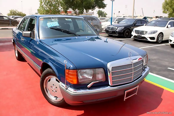 Image of a pre-owned 1986 blue Mercedes-Benz Se300 car