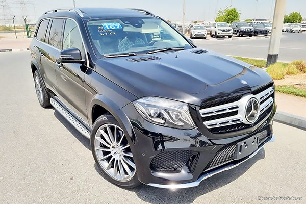black 2017 Mercedes gls550