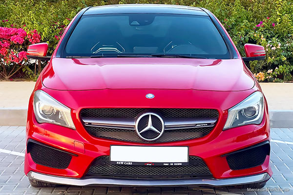 Image of a pre-owned 2015 red Mercedes-Benz Cla45 car
