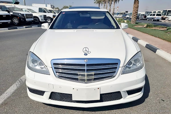 Image of a pre-owned 2008 white Mercedes-Benz S63 car