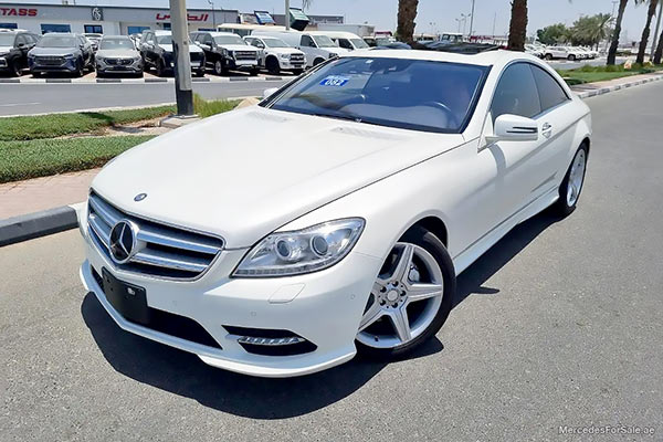 Image of a pre-owned 2013 white Mercedes-Benz Cl550 car