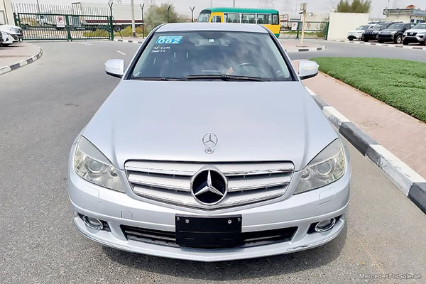Image of a pre-owned 2008 silver Mercedes-Benz C250 car