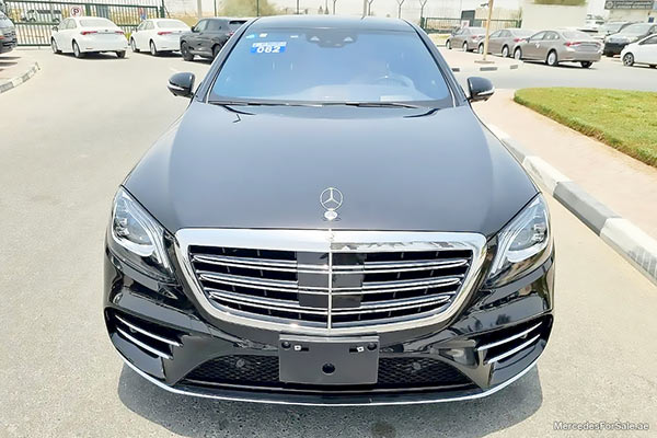 Image of a pre-owned 2018 black Mercedes-Benz S560 car
