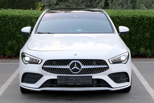 white 2020 Mercedes cla250
