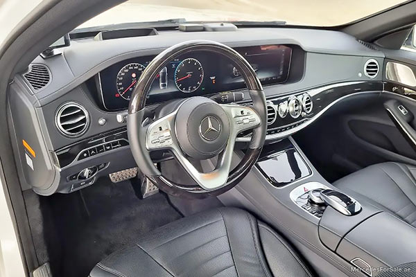 white 2018 Mercedes s560