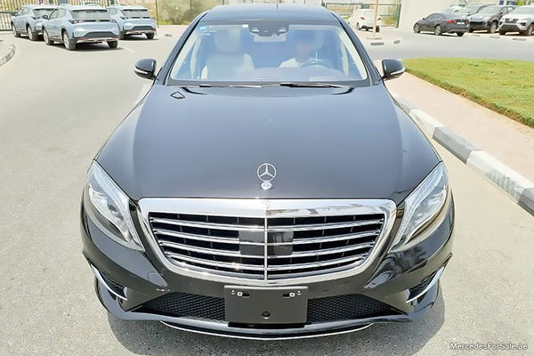 Image of a pre-owned 2015 white Mercedes-Benz S400 car