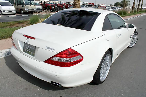 white 2006 Mercedes sl500