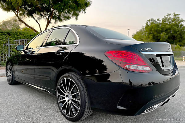 black 2018 Mercedes C300