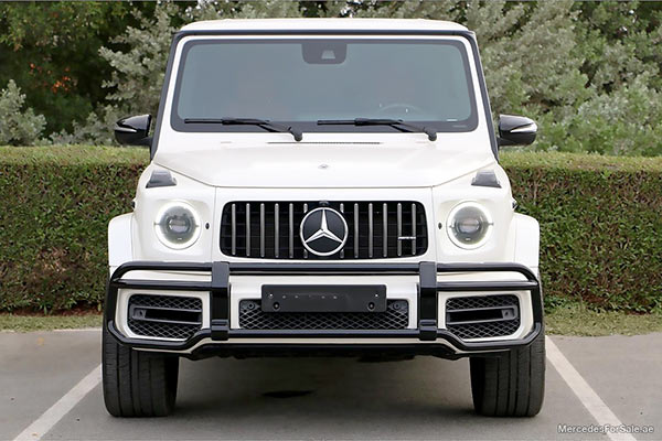 Image of a pre-owned 2019 white Mercedes-Benz G63 car
