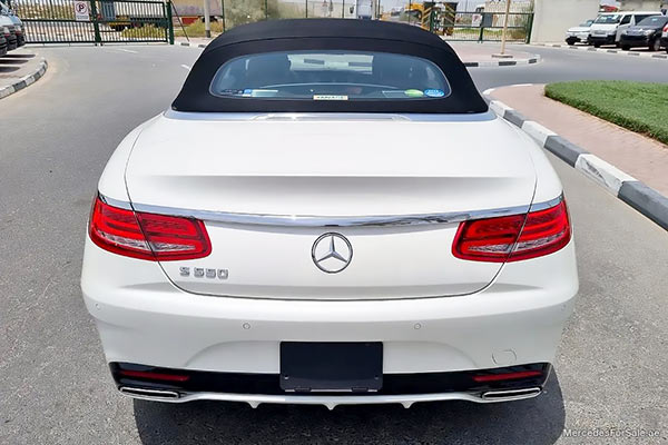 white 2017 Mercedes s550