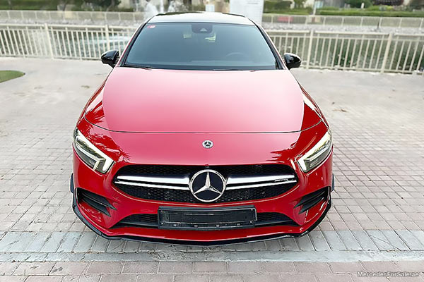 Image of a pre-owned 2020 red Mercedes-Benz A35 car