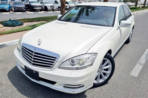 Image of a pre-owned 2010 white Mercedes-Benz S350 car