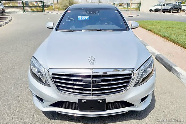 Image of a pre-owned 2014 silver Mercedes-Benz S550 car