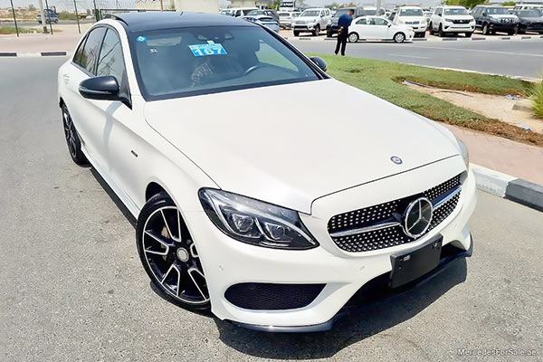 Image of a pre-owned 2016 white Mercedes-Benz C43 car