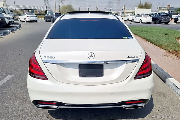 white 2018 Mercedes s560l