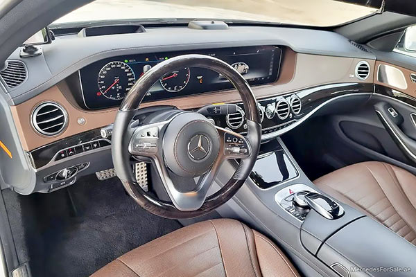 white 2018 Mercedes s560l