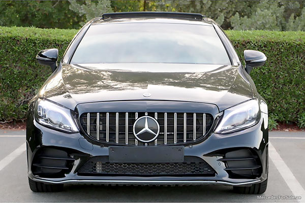 Image of a pre-owned 2018 black Mercedes-Benz C300 car