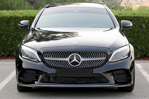 Image of a pre-owned 2019 black Mercedes-Benz C300 car