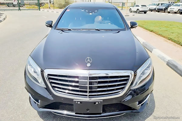 Image of a pre-owned 2014 black Mercedes-Benz S550L car