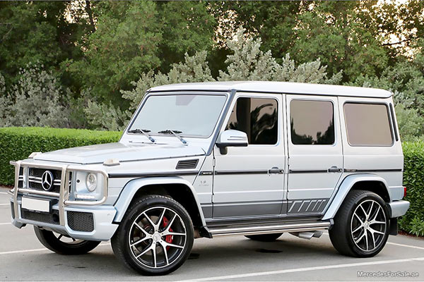 Image of a pre-owned 2018 silver Mercedes-Benz G63 car