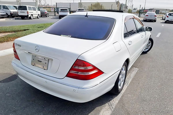 white 2002 Mercedes s500l