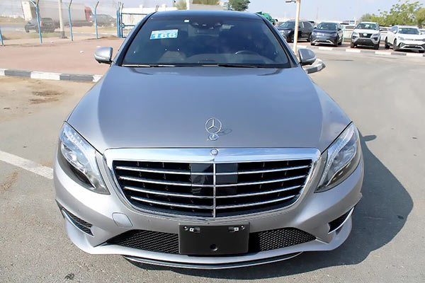 Image of a pre-owned 2015 grey Mercedes-Benz S550L car
