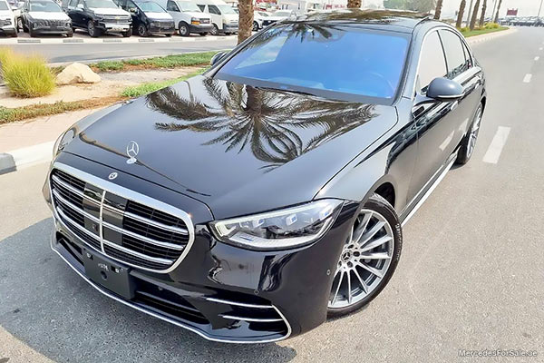 Image of a pre-owned 2022 black Mercedes-Benz S400D car