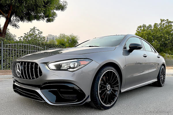 Image of a pre-owned 2020 grey Mercedes-Benz Cla250 car