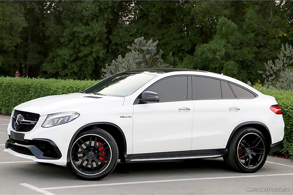 Image of a pre-owned 2016 white Mercedes-Benz Gle63S car