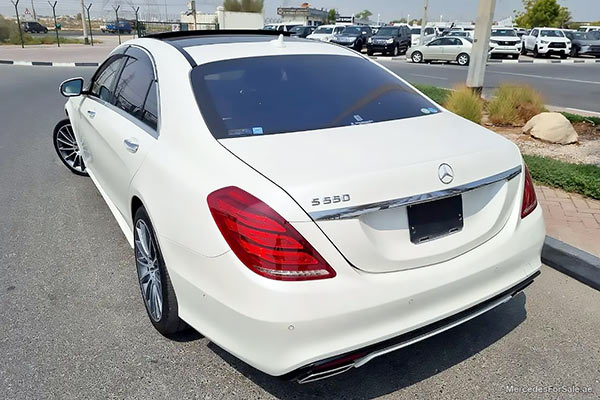 white 2015 Mercedes s550l