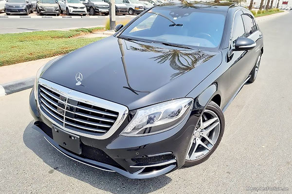 Image of a pre-owned 2015 black Mercedes-Benz S550 car